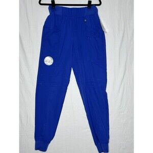 NWT ClimateRight by CuddlDuds Womens Plus Scrub Jogger Sz Small Metro Blue